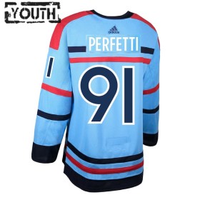Winnipeg Jets Trikot Cole Perfetti Anniversary Adidas 2023-24 Blau Authentic - Kinder